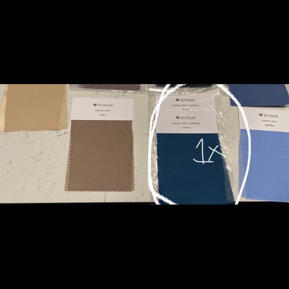 Ink Blue JJs House Fabric Swatch